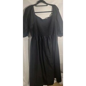 Old Navy 3XL High-Waisted Embroidered Flared Maxi Dress Fall Christmas Party